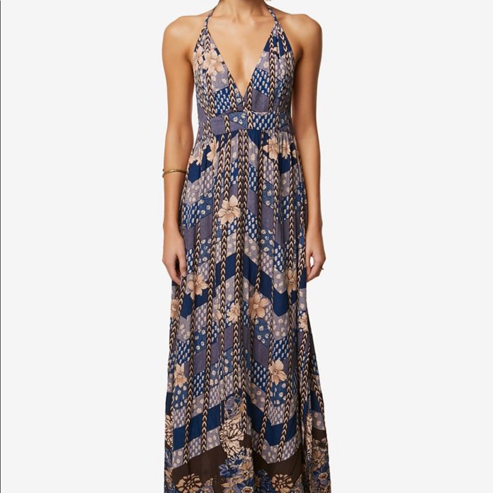 O’Neill long halter dress